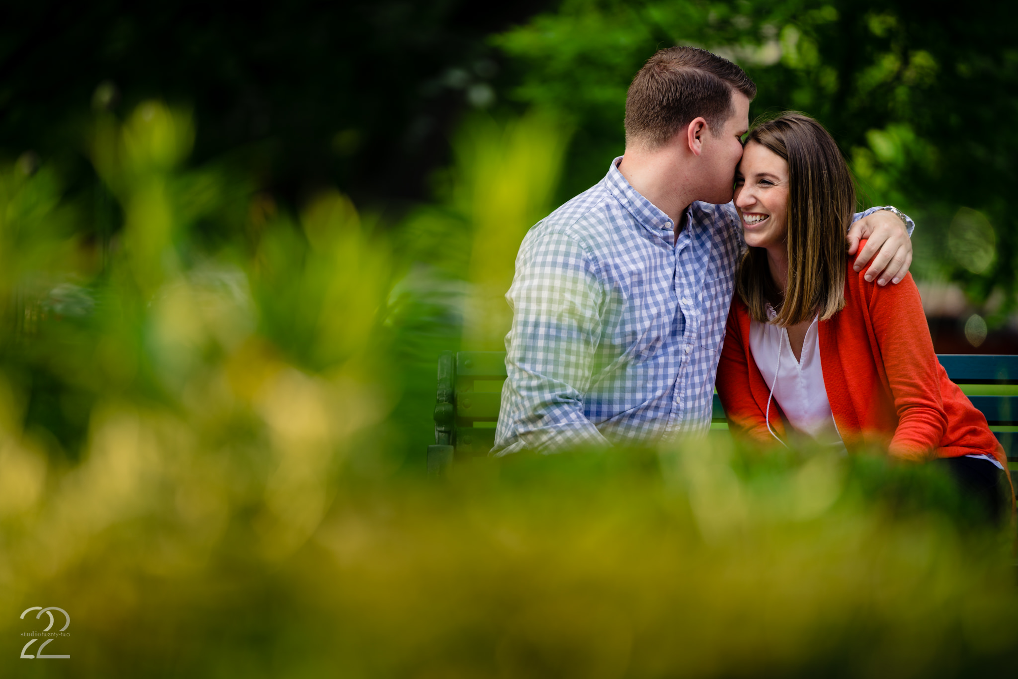  Columbus is filled with excellent locations for engagement photos. Megan loved taking Taylor and Kirsten to North Bank Park for some cozy shots at the end of their session. 